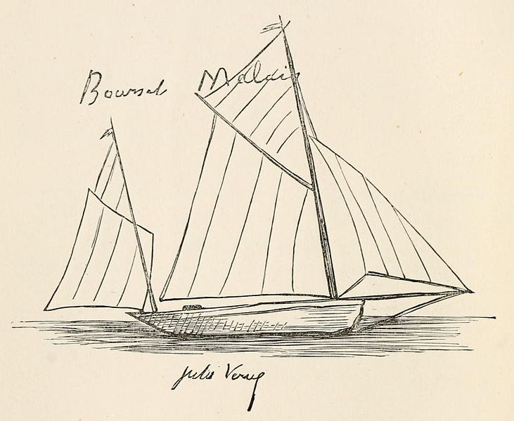 Jules Vernes Skizze der Saint-Michel