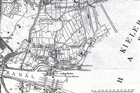 Karte Alt Holtenau