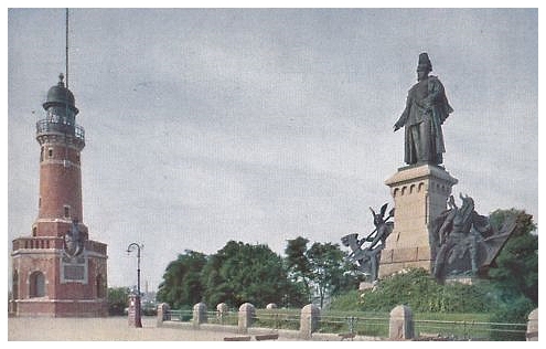 Der Leuchtturm und das Denkmal für Kaiser Wilhelm I