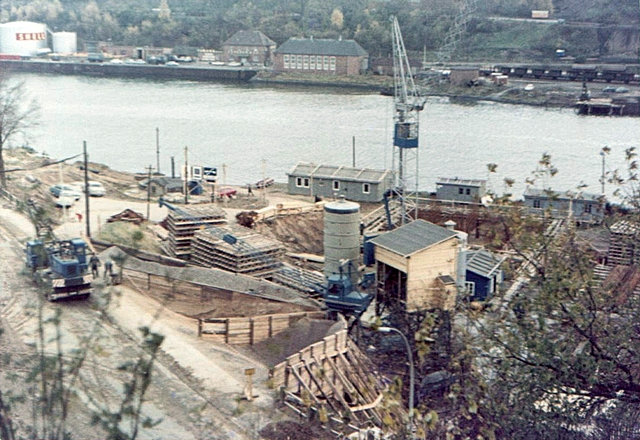 Bau der Olympiabrücke