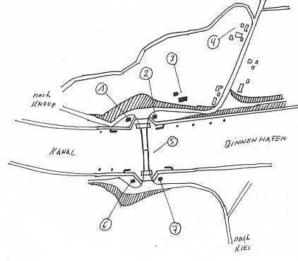 Prahmdrehbrücke Karte