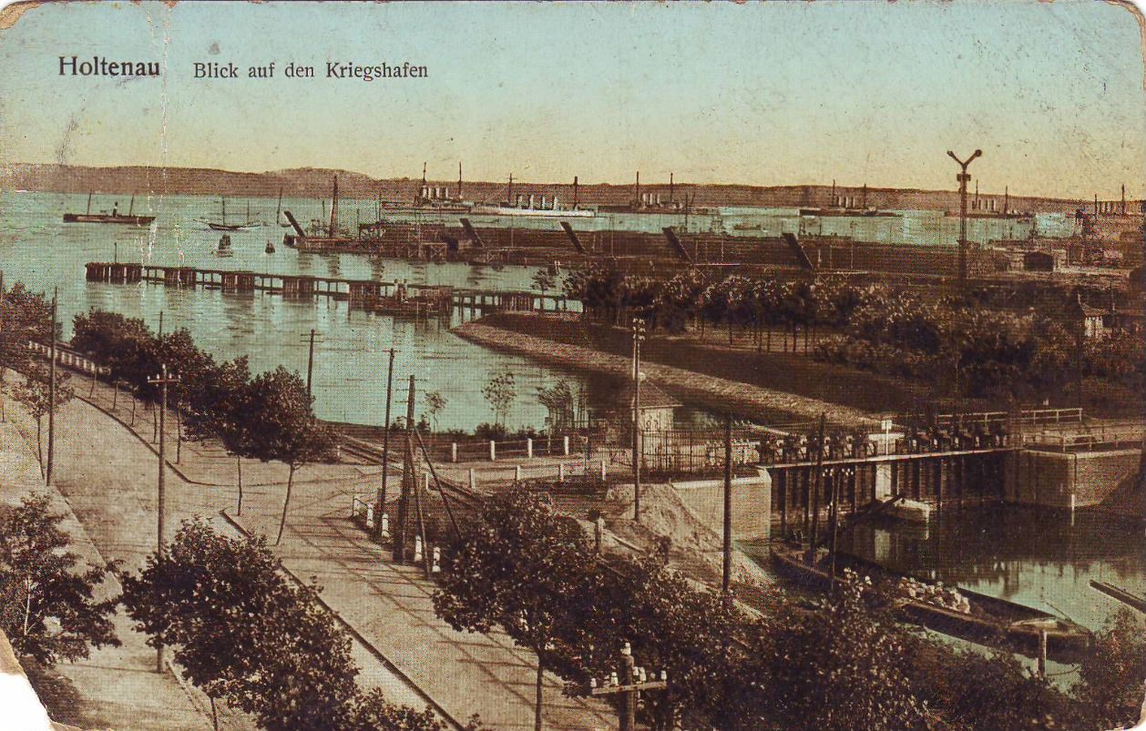 Das Entwässerungssiel im Jahr 1913
