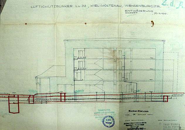 Plan des Wendenburg-Bunkers